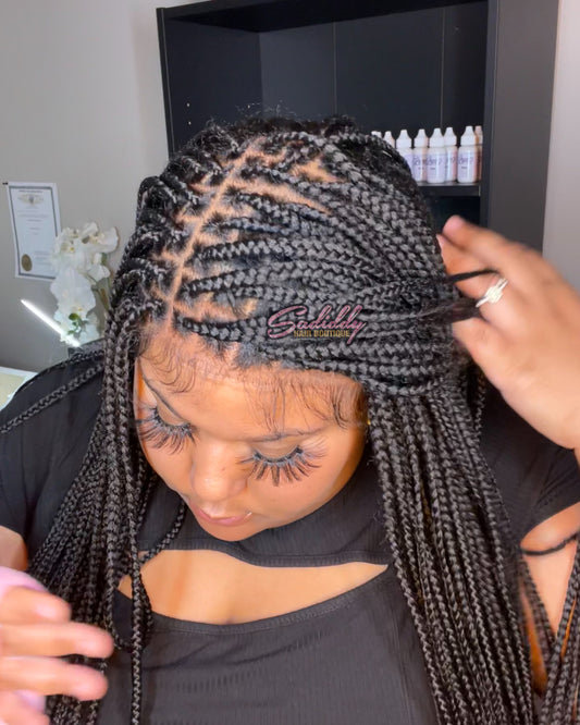 30” Braided Lace Front Wig