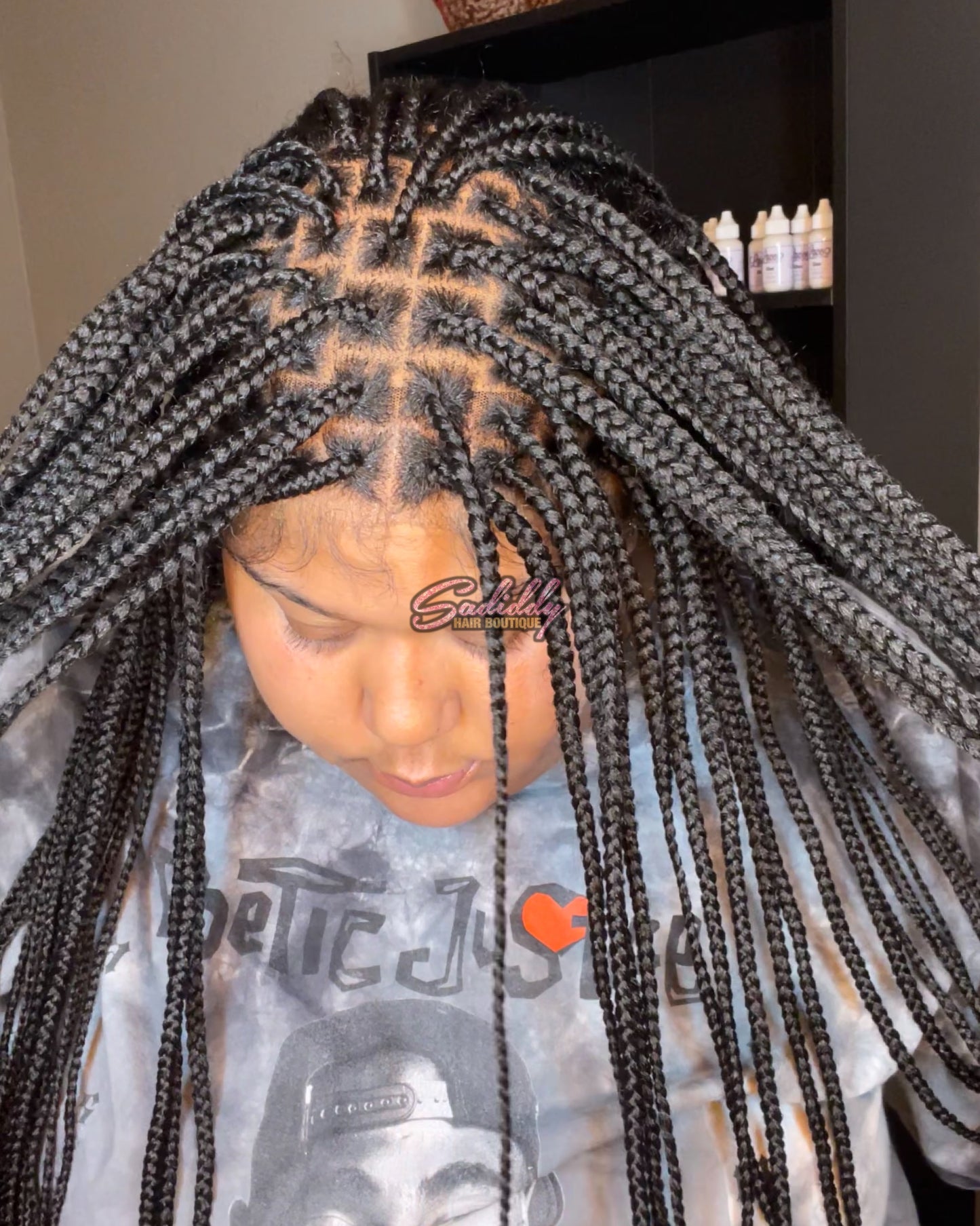 30” Braided Lace Front Wig