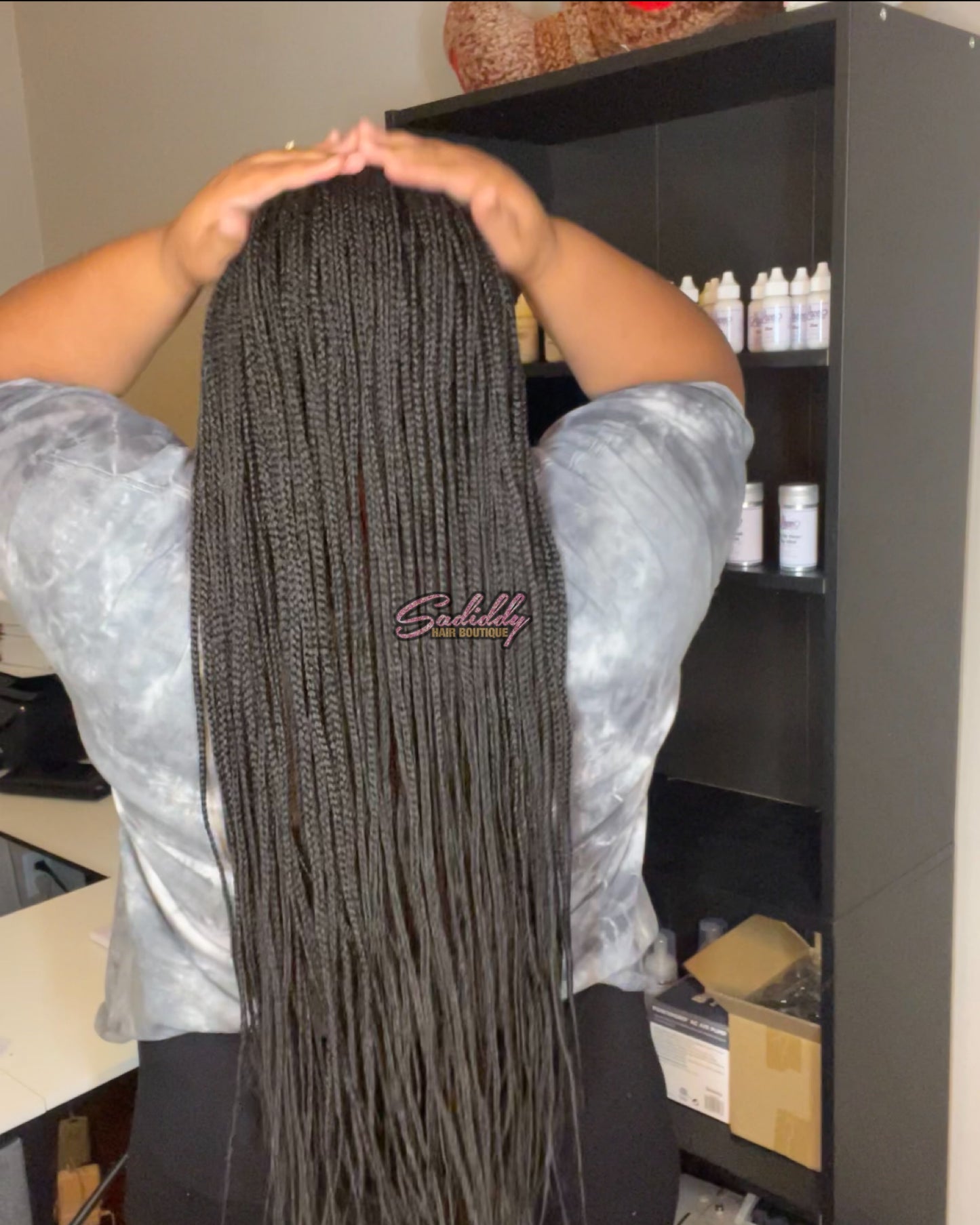 30” Braided Lace Front Wig